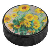 Bouquet der Sonnenblumen Claude Monet Eishockey Puck (3/4)