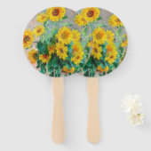 Bouquet der Sonnenblumen Claude Monet Fächer (Vorne und Hinten)