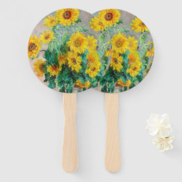 Bouquet der Sonnenblumen Claude Monet Fächer