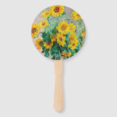 Bouquet der Sonnenblumen Claude Monet Fächer (Vorderseite)