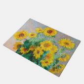 Bouquet der Sonnenblumen Claude Monet Fußmatte (Schrägansicht)