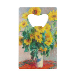 Bouquet der Sonnenblumen Claude Monet Geldbeutel Flaschenöffner