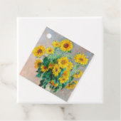 Bouquet der Sonnenblumen Claude Monet Geschenkanhänger (Beispiel)