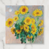 Bouquet der Sonnenblumen Claude Monet Geschenkanhänger (Vorderseite)