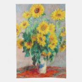 Bouquet der Sonnenblumen Claude Monet Geschirrtuch (Vertikal)