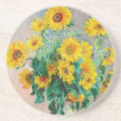 Bouquet der Sonnenblumen Claude Monet Getränkeuntersetzer (Vorne)