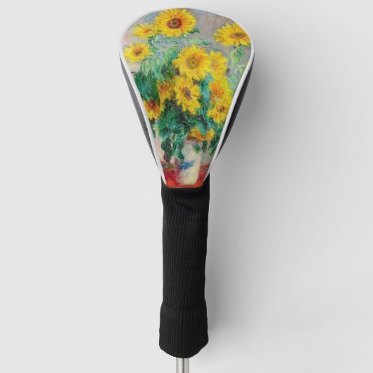 Bouquet der Sonnenblumen Claude Monet Golf Headcover (Vorderseite)