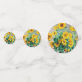 Bouquet der Sonnenblumen Claude Monet Konfetti (Vorderseiten)