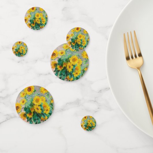 Bouquet der Sonnenblumen Claude Monet Konfetti (Gruppe)