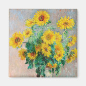 Bouquet der Sonnenblumen Claude Monet Magnet (Vorne)