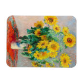 Bouquet der Sonnenblumen Claude Monet Magnet (Horizontal)