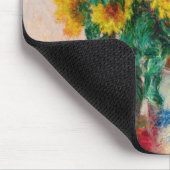 Bouquet der Sonnenblumen Claude Monet Mousepad (Ecke)
