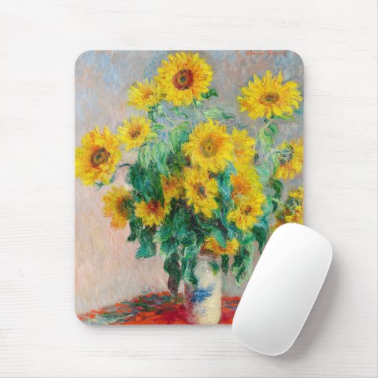 Bouquet der Sonnenblumen Claude Monet Mousepad (Mit Mouse)