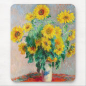 Bouquet der Sonnenblumen Claude Monet Mousepad (Vorne)