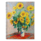Bouquet der Sonnenblumen Claude Monet Notizblock (Vorderseite)