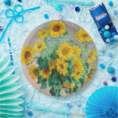 Bouquet der Sonnenblumen Claude Monet Pappteller (Party)