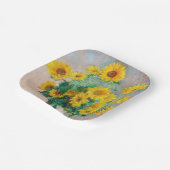 Bouquet der Sonnenblumen Claude Monet Pappteller (Gewinkelt)