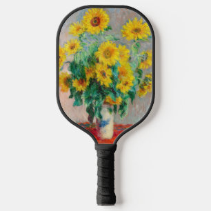 Bouquet der Sonnenblumen Claude Monet Pickleball Schläger