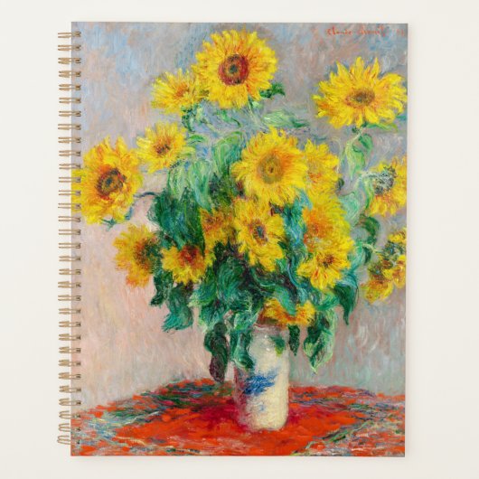Bouquet der Sonnenblumen Claude Monet Planer (Vorderseite)