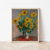 Bouquet der Sonnenblumen | Claude Monet Poster