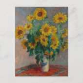 Bouquet der Sonnenblumen | Claude Monet Postkarte (Vorderseite)