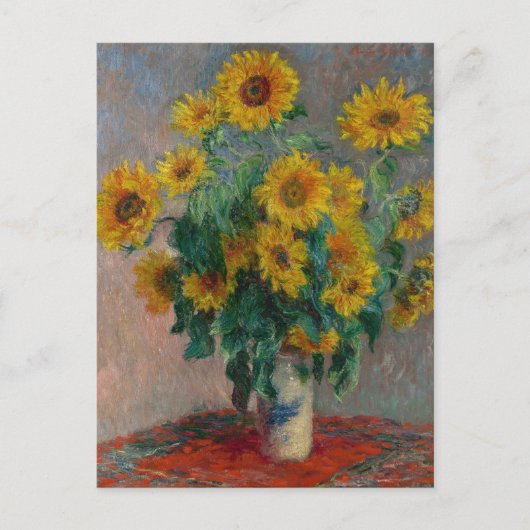 Bouquet der Sonnenblumen | Claude Monet Postkarte (Vorderseite)