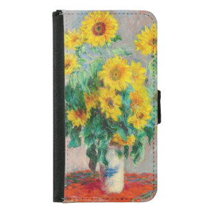 Bouquet der Sonnenblumen Claude Monet Geldbeutel Hülle Für Das Samsung Galaxy S5