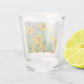 Bouquet der Sonnenblumen Claude Monet Schnapsglas (Rückseite)