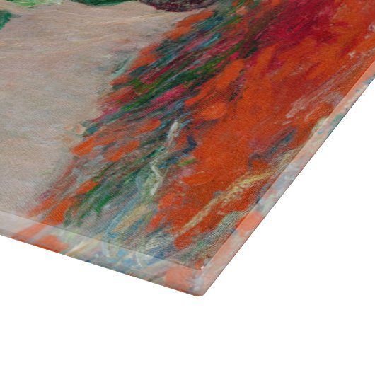 Bouquet der Sonnenblumen Claude Monet Schneidebrett (Ecke)