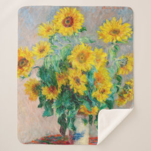 Bouquet der Sonnenblumen Claude Monet Sherpadecke