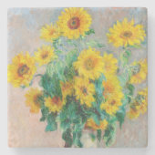 Bouquet der Sonnenblumen Claude Monet Steinuntersetzer (Vorderseite)