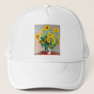 Bouquet der Sonnenblumen Claude Monet Truckerkappe