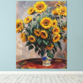 Bouquet der Sonnenblumen Leinwanddruck (Insitu (Holzboden))
