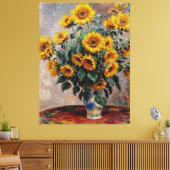 Bouquet der Sonnenblumen Leinwanddruck (Insitu (Wohnzimmer))
