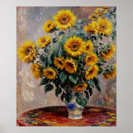 Bouquet der Sonnenblumen Poster