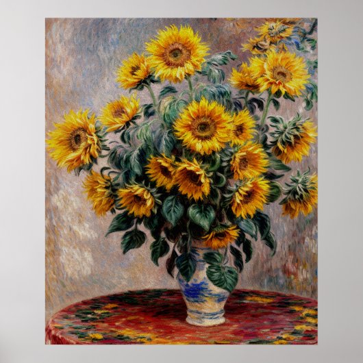 Bouquet der Sonnenblumen Poster (Vorne)