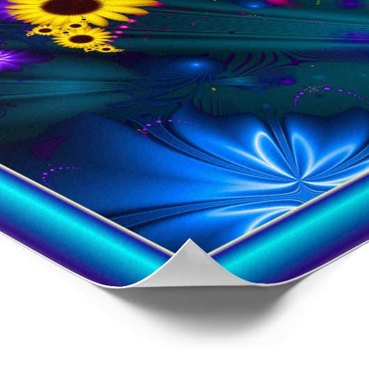 Bouquet der Sonnenblumen Poster (Ecke)