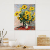 Bouquet der Sonnenblumen von Claude Monet Classic Poster (Küche)