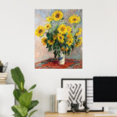 Bouquet der Sonnenblumen von Claude Monet Classic Poster (Heimbüro)