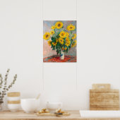 Bouquet der Sonnenblumen von Claude Monet Poster (Küche)