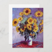 Bouquet der Sonnenblumen von Claude Monet, Vintage (Vorne/Hinten)