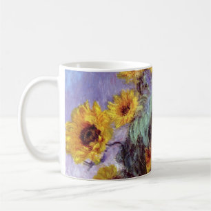 Bouquet der Sonnenblumen von Claude Monet, Vintage Kaffeetasse