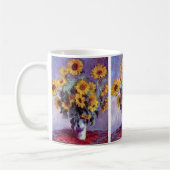 Bouquet der Sonnenblumen von Claude Monet, Vintage Kaffeetasse (Links)