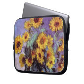 Bouquet der Sonnenblumen von Claude Monet, Vintage Laptopschutzhülle (Vorderseite Links)