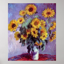 Bouquet der Sonnenblumen von Claude Monet, Vintage