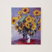 Bouquet der Sonnenblumen von Claude Monet, Vintage Puzzle (Vertikal)