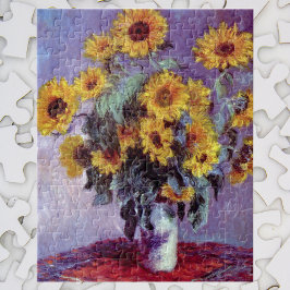 Bouquet der Sonnenblumen von Claude Monet, Vintage Puzzle
