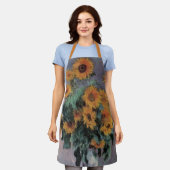 Bouquet der Sonnenblumen von Claude Monet, Vintage Schürze (Getragen)