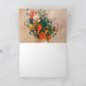 Bouquet der Sonnenblumen von Monet Impressionist Karte (Innenseite)