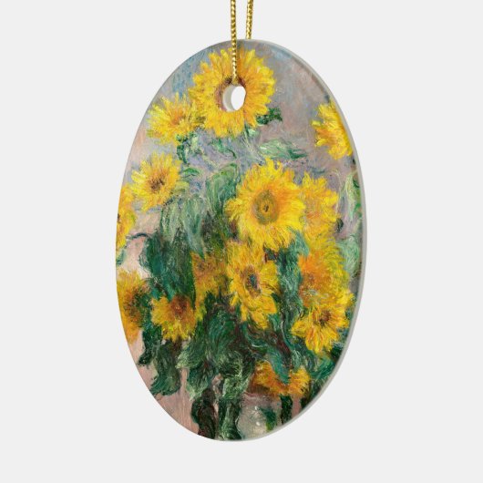 Bouquet der Sonnenblumen von Monet Impressionist Keramik Ornament (Links)